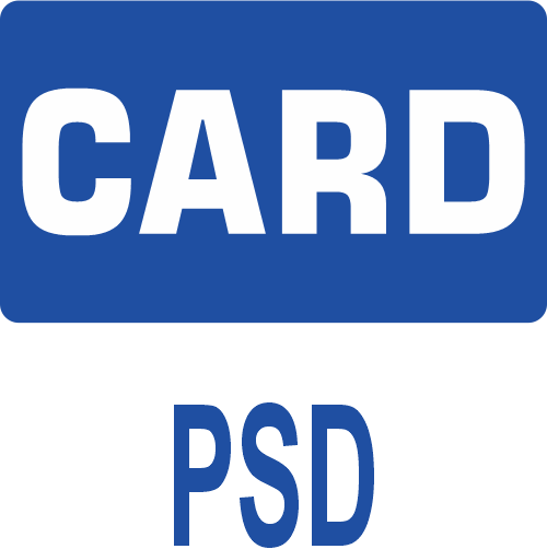 PSD шаблон для дизайна пластиковой карты
